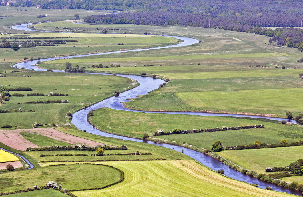Aller-Leine-Zusammenfluss in der Lüneburger Heide